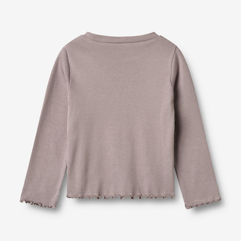 Wheat-T-shirt L/S Else-9531 dusty purple