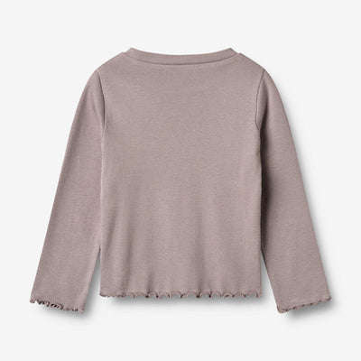 Wheat-T-shirt L/S Else-9531 dusty purple