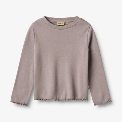 Wheat-T-shirt L/S Else-9531 dusty purple