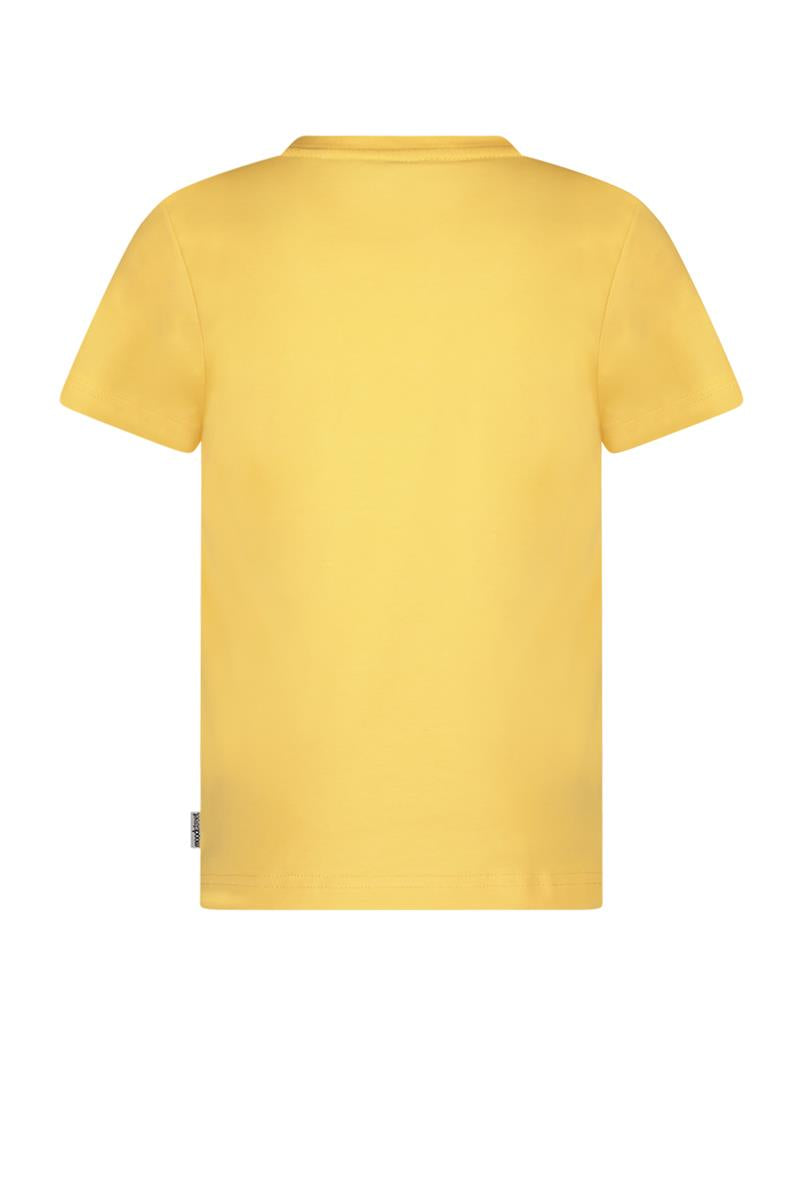 Moodstreet - MT T-shirt Palmtree Print - Soft Yellow