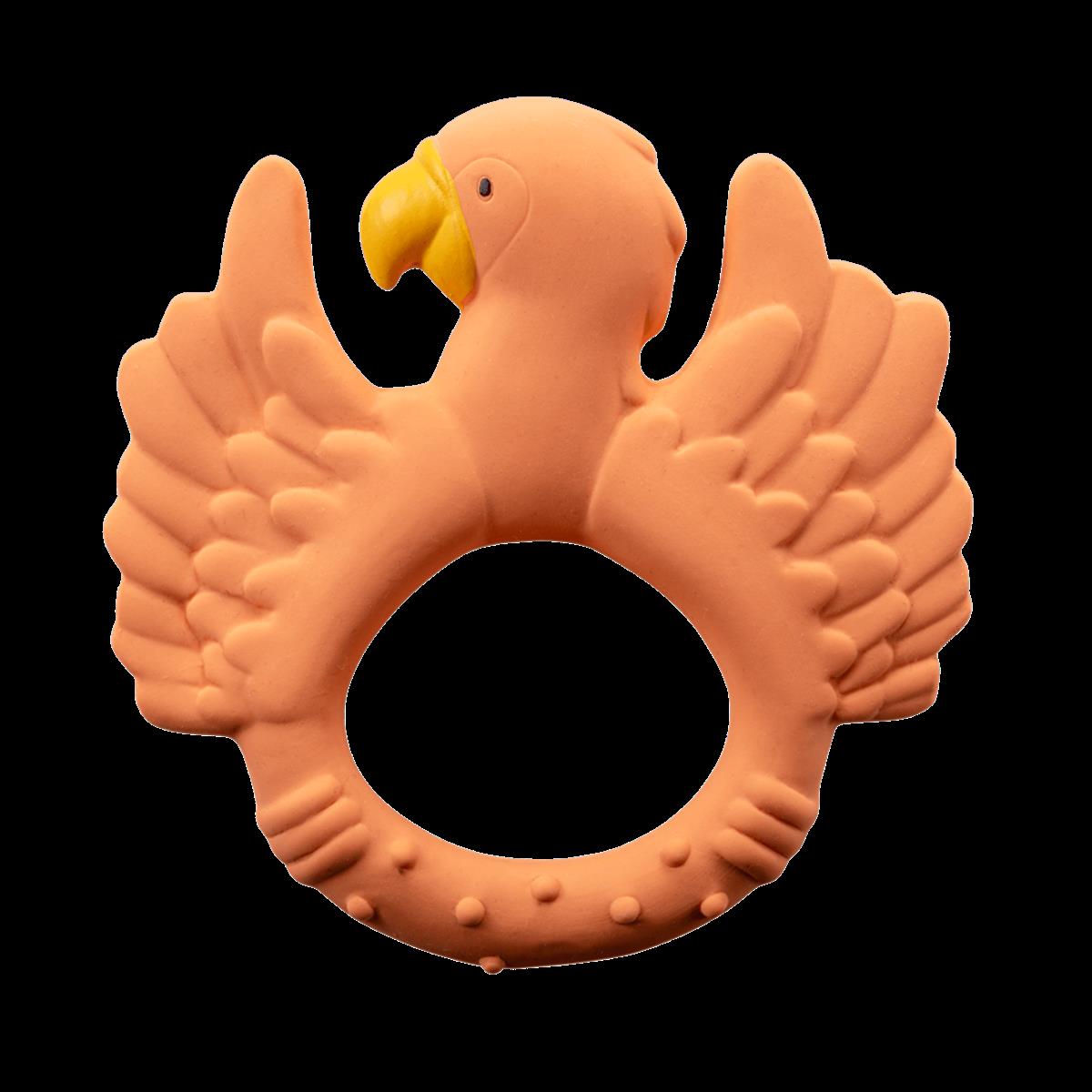 Teether Parrot - Orange