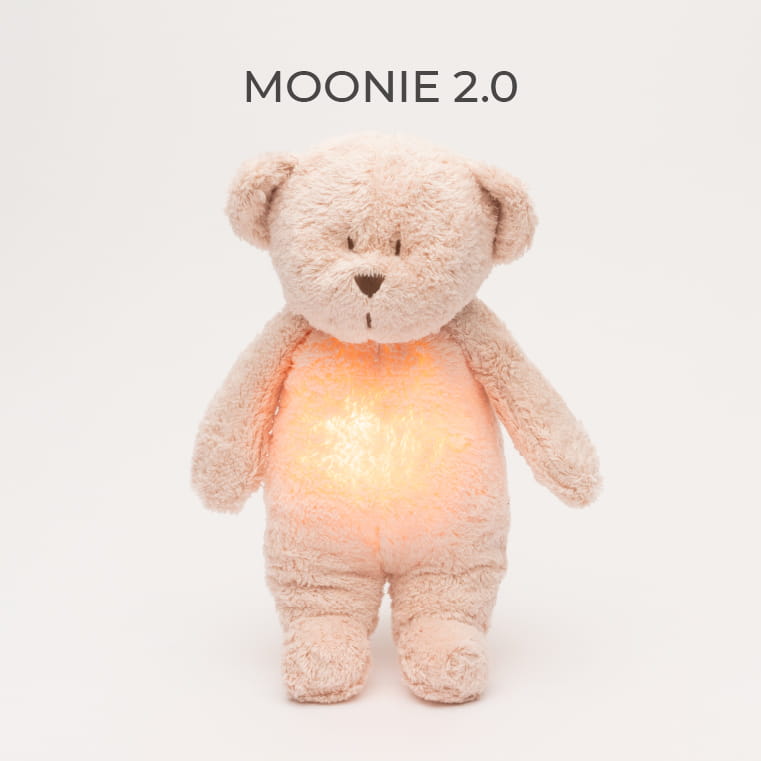 MOONIE 2.0 ROSE - ORGANIC HUMMING BEAR WITH A LAMP