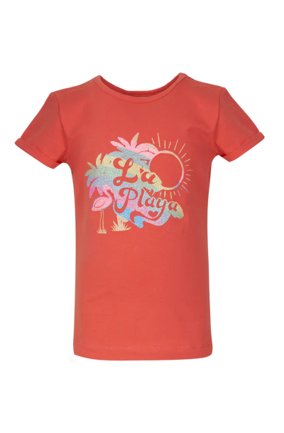 Someone-MORGANA T-SHIRT SHORT SLEEVES-CORAL