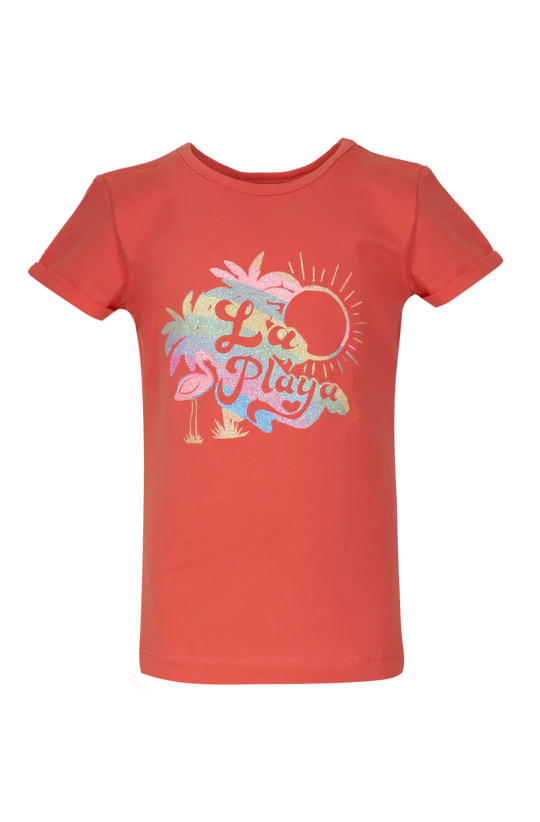 Someone-MORGANA T-SHIRT SHORT SLEEVES-CORAL