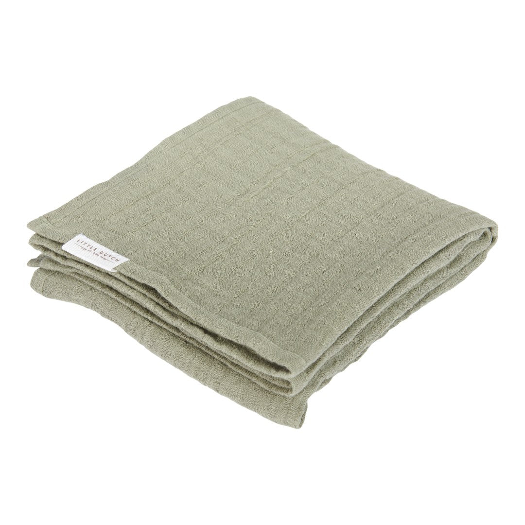 Musselintuch Swaddles 70 x 70 Little Farm / Olive