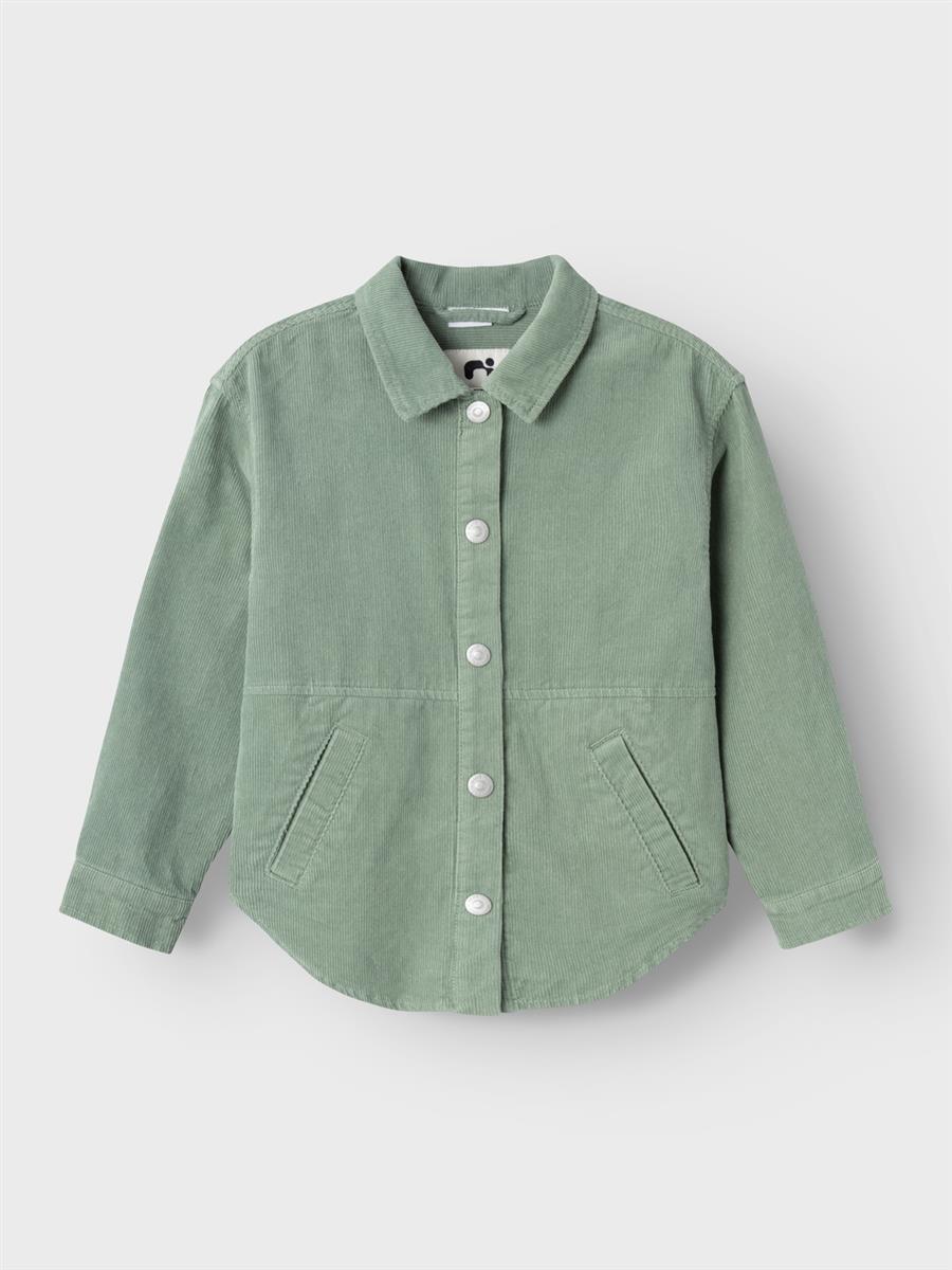 Name it-NKFSYS CORD LOOSE OVERSHIRT - Lily Pad