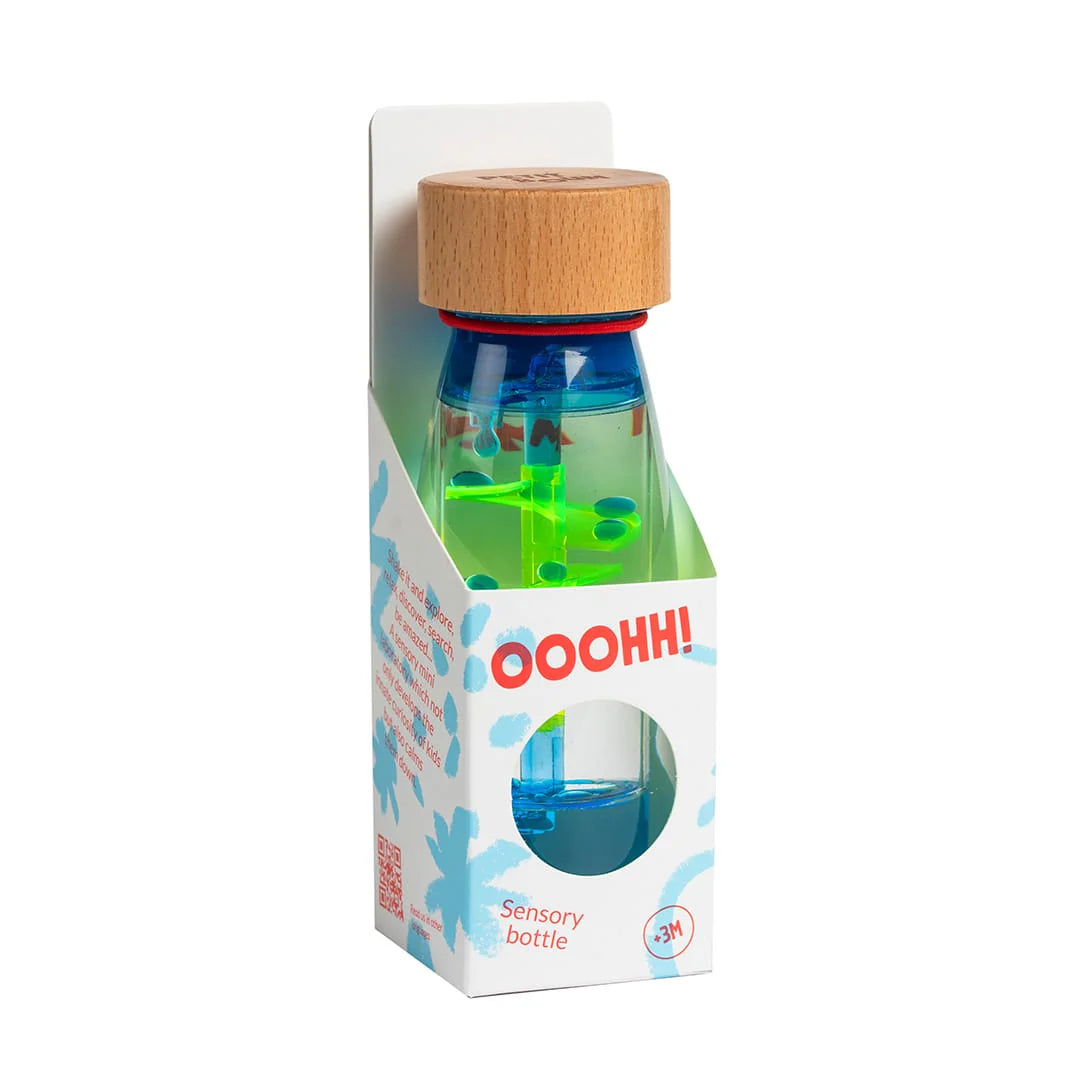 Petit Boum - Sensory Bottle/ Spirale Blau