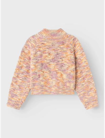 Name it-NKFOBBELINA LS SHORT KNIT - Peach Bloom