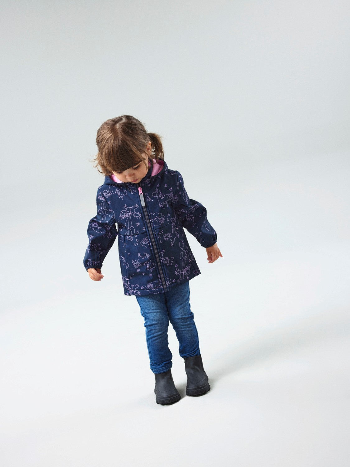 name it - NMFMALTA SOFTSHELL JACKET UNICORN 1FO - Dark Sapphire