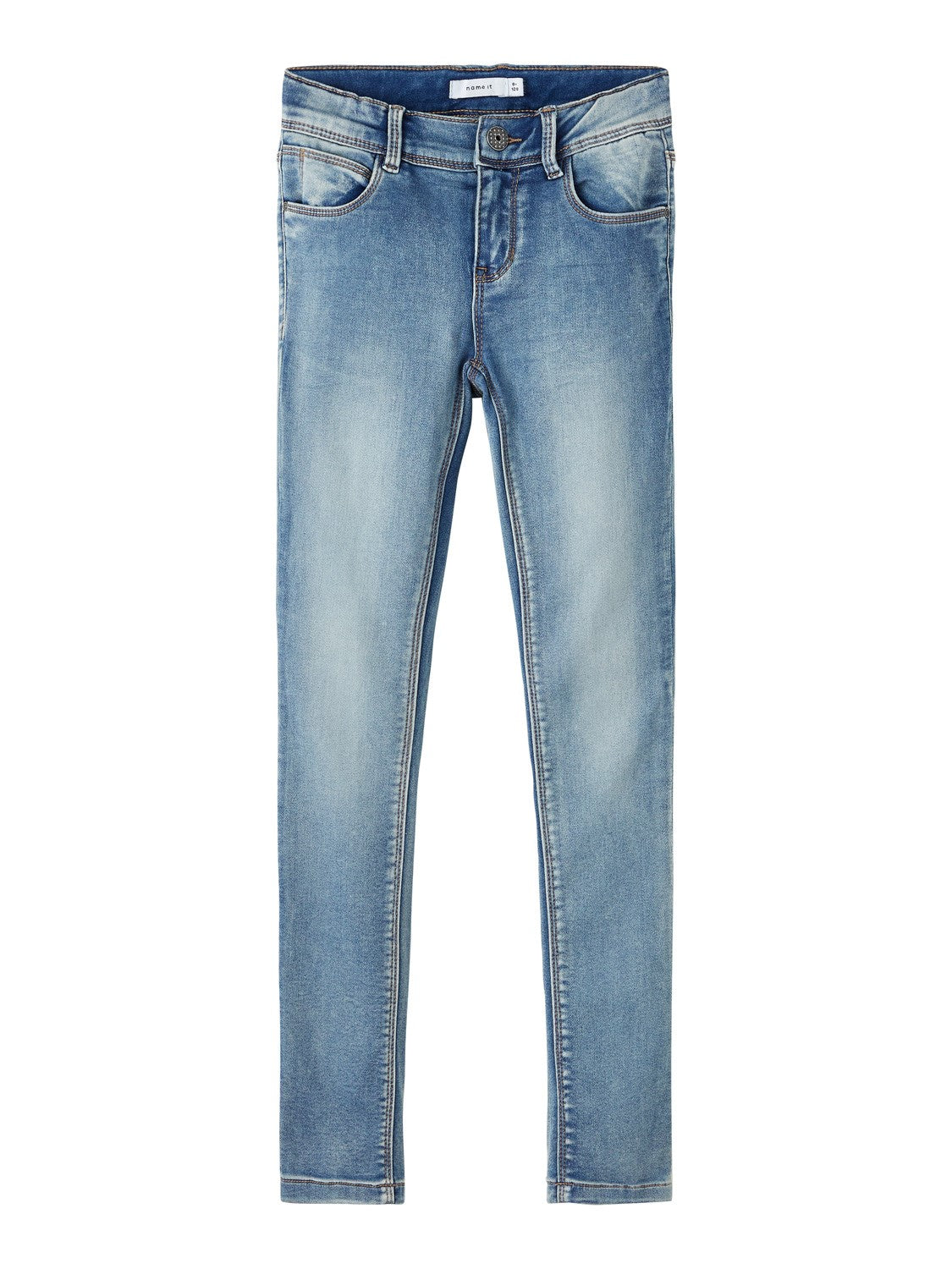 name it - NKFPOLLY DNMTHAYER 2676 PANT NOOS - Medium Blue Denim