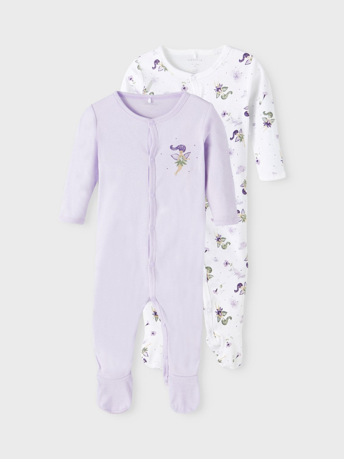 name it - NBFNIGHTSUIT 2P W/F ORCHID FAIRY NOOS - Orchid Petal