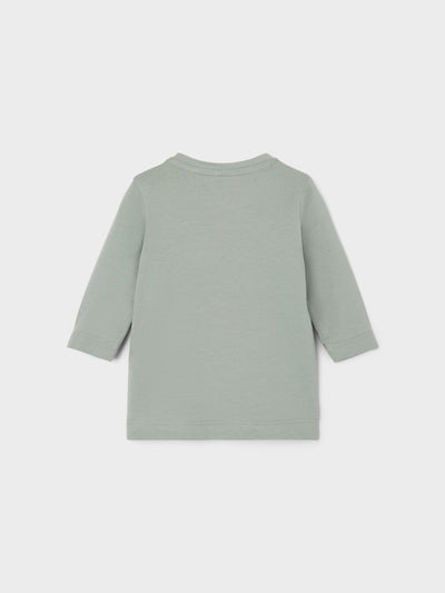 name it - NBMORLA LS TOP BOX - Iceberg Green
