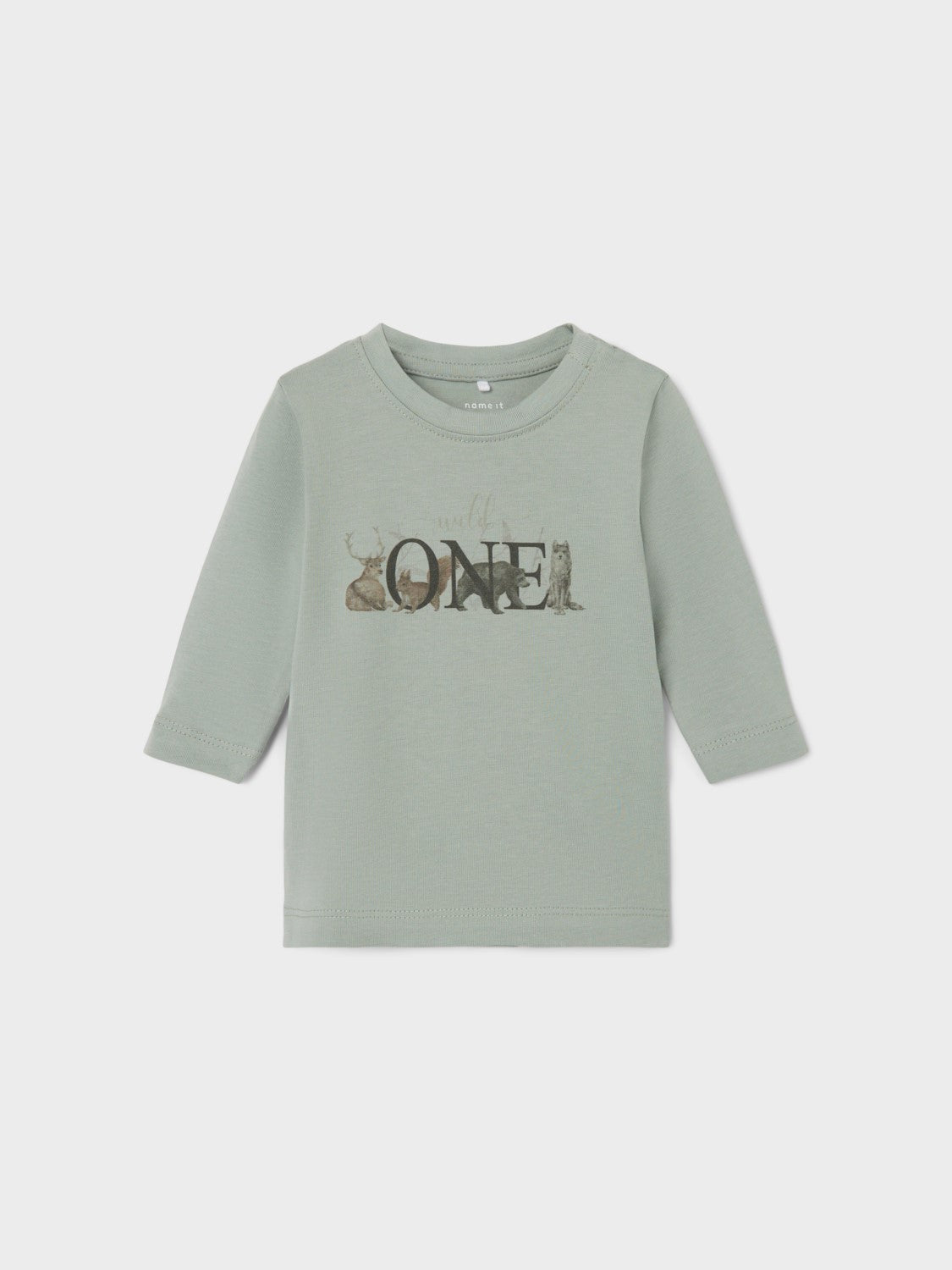 name it - NBMORLA LS TOP BOX - Iceberg Green