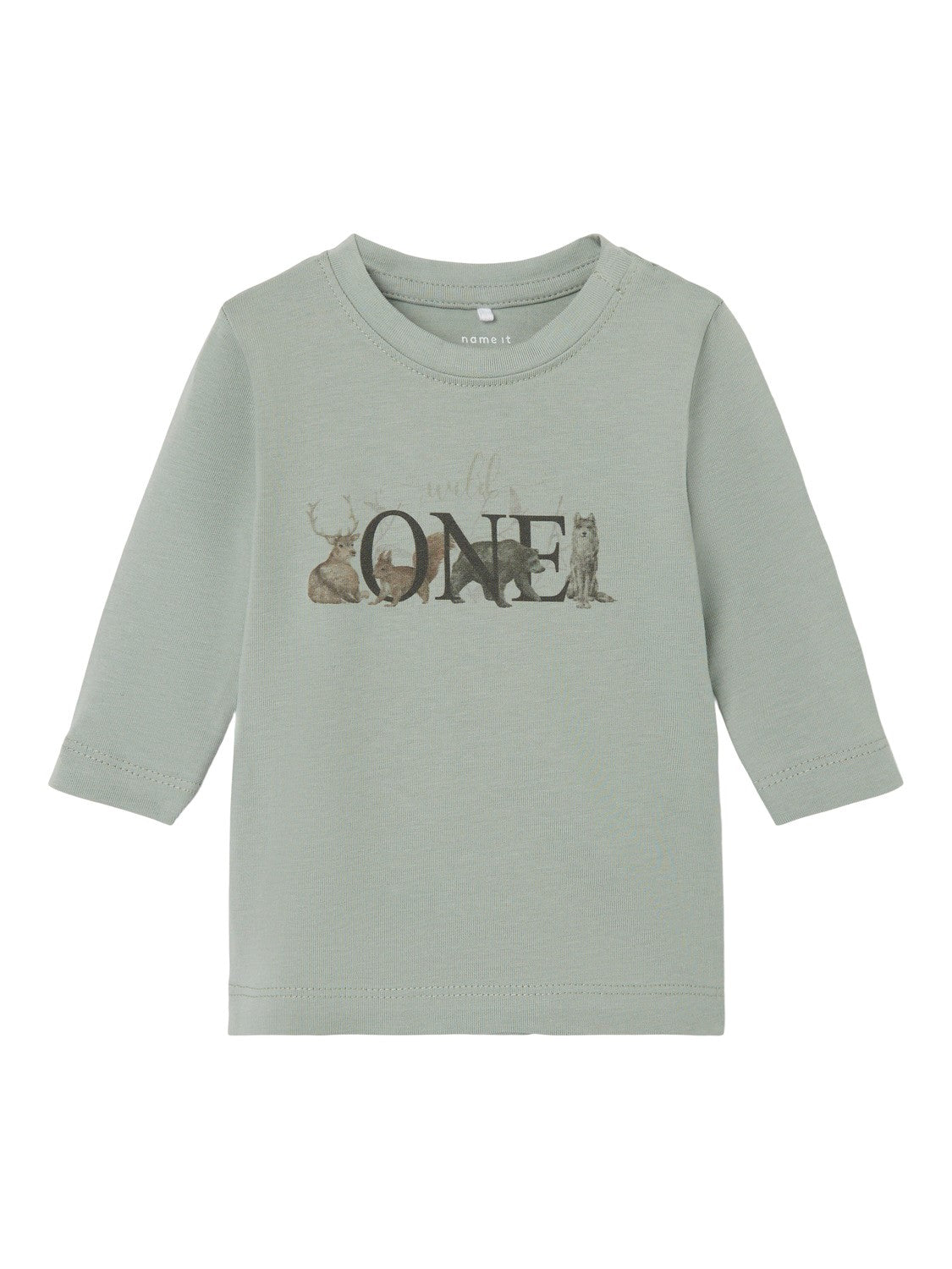 name it - NBMORLA LS TOP BOX - Iceberg Green