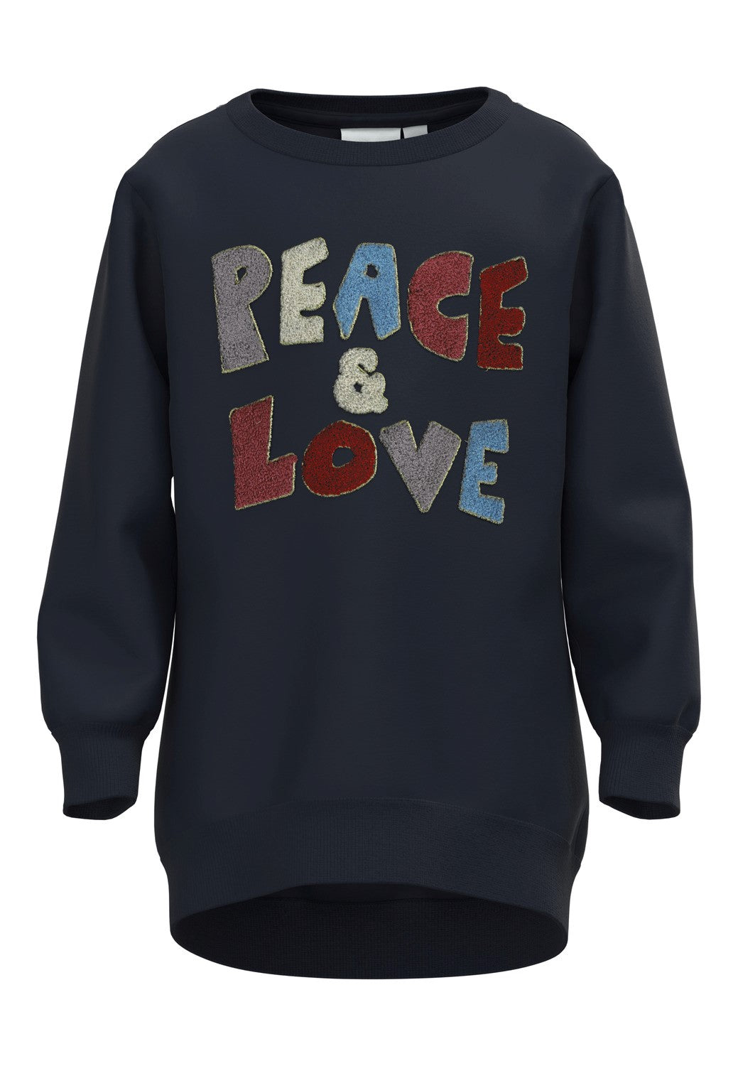 name it - NMFOPEACE SWEAT TUNIC  BRU - Dark Sapphire