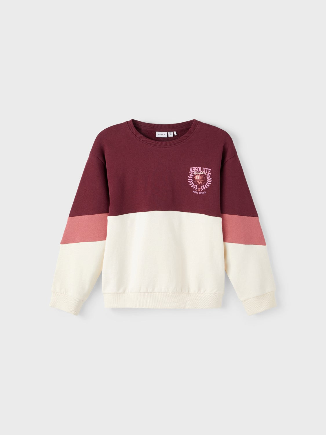 name it - NKFOCUT LS BOXY SWEAT BRU - Fig