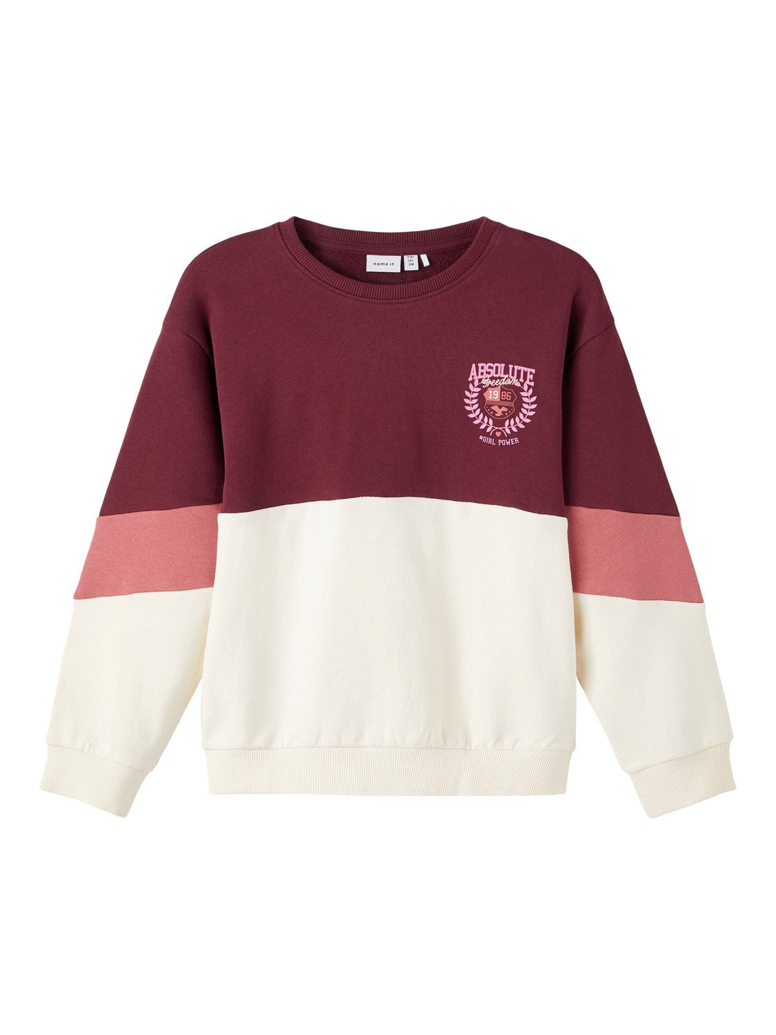 name it - NKFOCUT LS BOXY SWEAT BRU - Fig