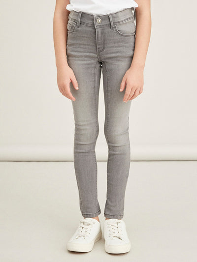 name it - NKFPOLLY DNMATASI PANT NOOS - Light Grey Denim