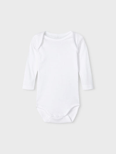 name it - NBNBODY 3P LS SOLID WHITE 3 NOOS - Bright White