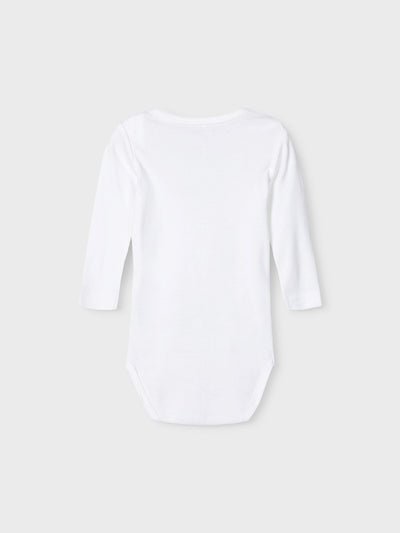 name it - NBNBODY 3P LS SOLID WHITE 3 NOOS - Bright White