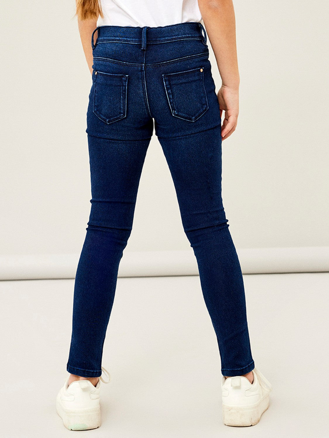 name it - NKFPOLLY DNMTAX PANT NOOS - Dark Blue Denim