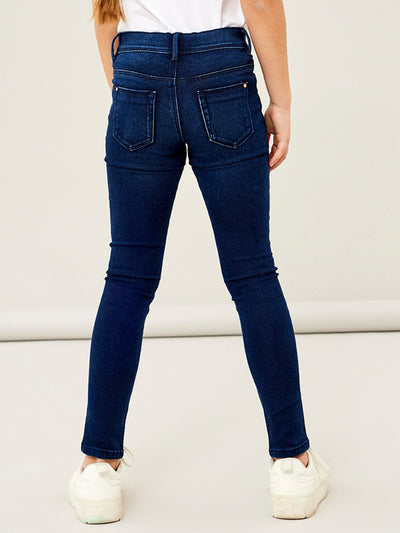 name it - NKFPOLLY DNMTAX PANT NOOS - Dark Blue Denim