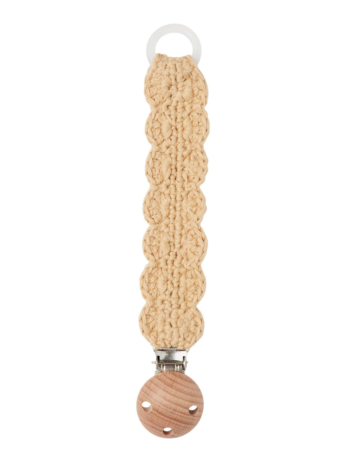 name it - NBNRIMO CROCHET PACIFIER STRING LIL - Warm Sand