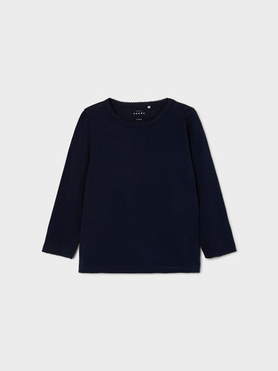 name it - NMFVENILLA LS TOP S - Dark Sapphire