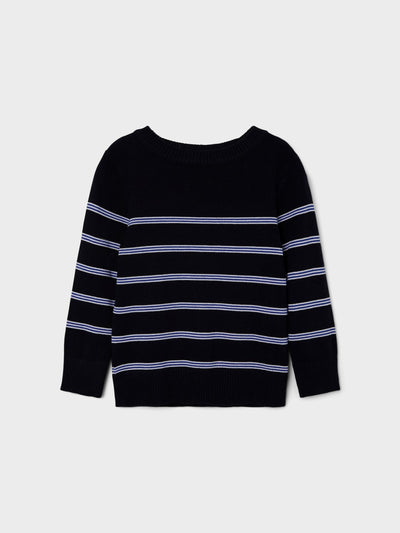 name it - NMMVITROELS LS KNIT R - Dark Sapphire