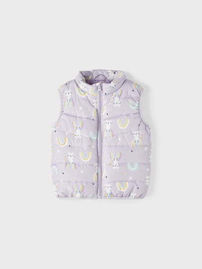 name it - NMFMYLANE VEST RAINBOW - Orchid Petal