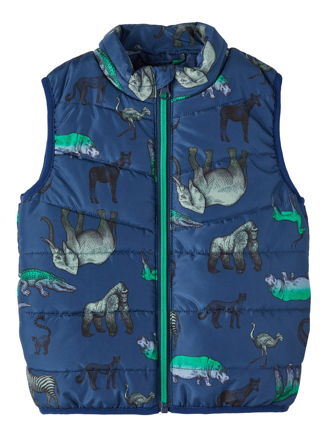 name it - NMMMYLANE VEST ANIMALS - Insignia Blue