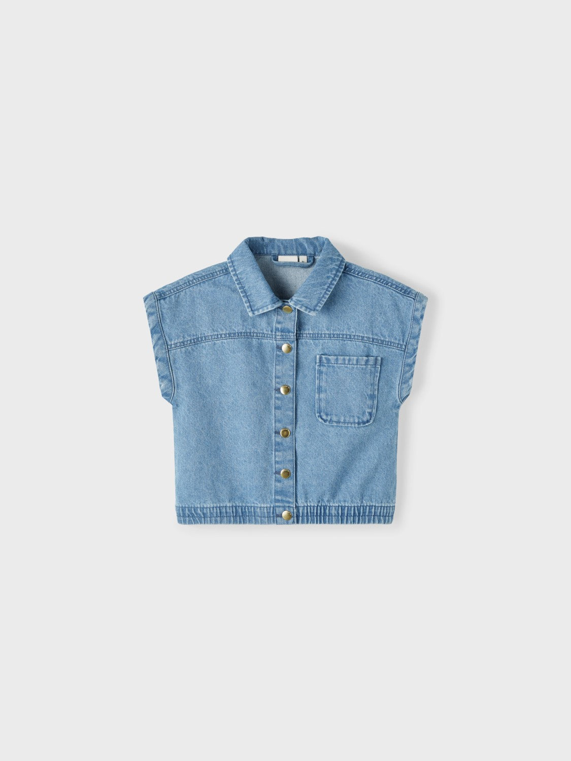 name it - NKFFIA DNM VEST 1778-TE F - Light Blue Denim