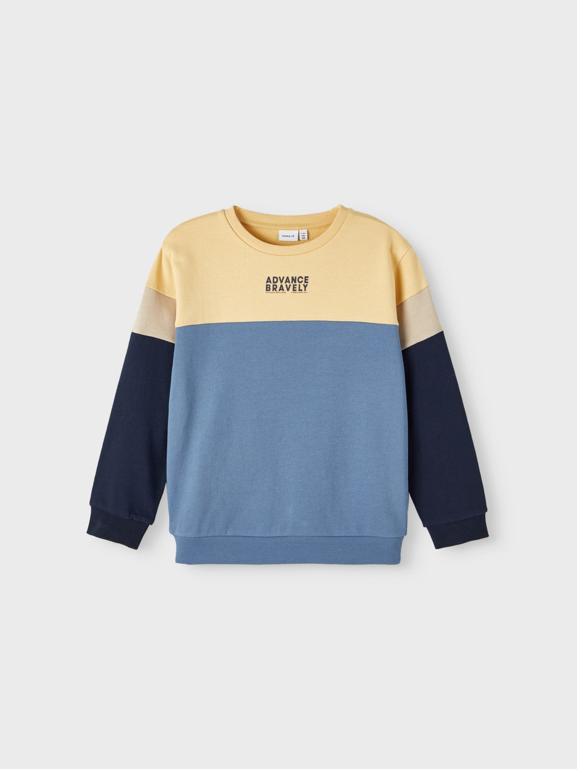 name it - NKMLALALLE LS SWEAT UNB - Bluefin