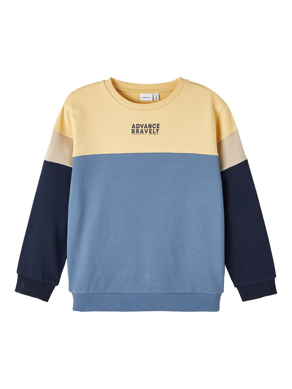 name it - NKMLALALLE LS SWEAT UNB - Bluefin