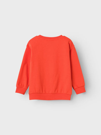 name it-NMMVILDAR LS SWEAT BOX BRU N1-Cherry Tomato