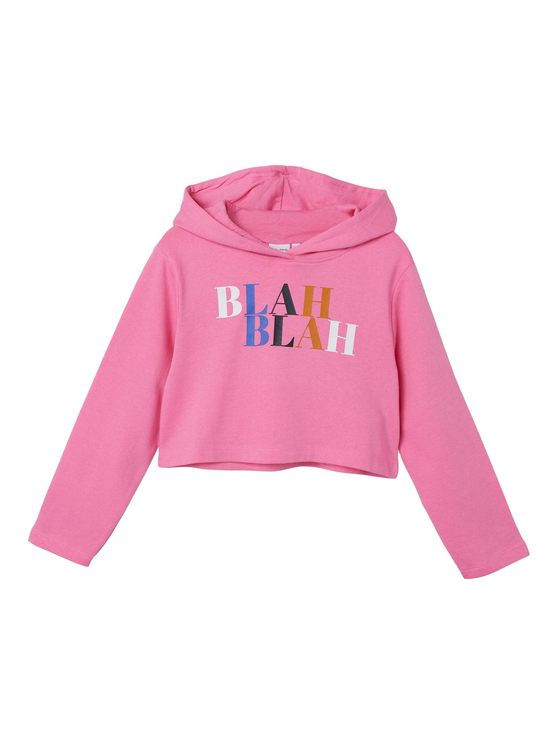 name it-NKFVIALA LS SHORT BOXY SWEAT WH BRU N1-Pink Cosmos