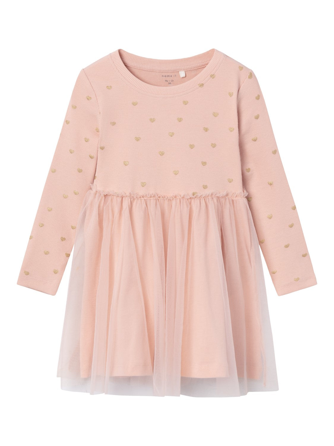 NMFNADJA LS DRESS NOOS-Rose Smoke