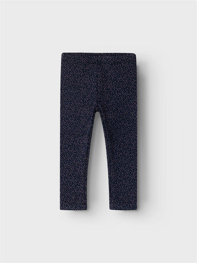 NMFDAVINA SWEAT FLEECE LEGGING BRU NOOS Dark Sapphire DOT AOP