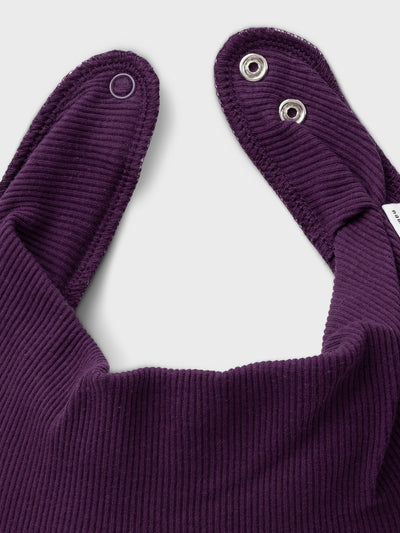 name it-NBFYVETTERANIE SCARF BIB RIB-Plum Purple