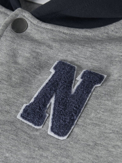 Name it-NMMNYREE LS NREG SWEAT CARD BRU-Grey Melange
