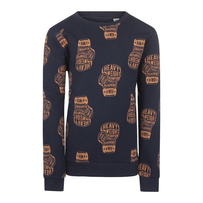 No Way Moday Sweatshirt Boxerhandschuh Print