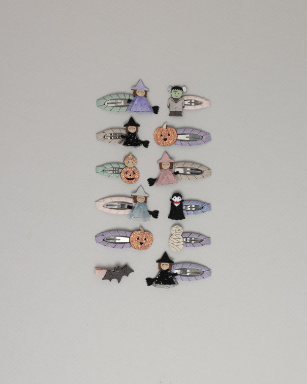 Mimi & Lula-PUMPKIN & BAT CLIP SET