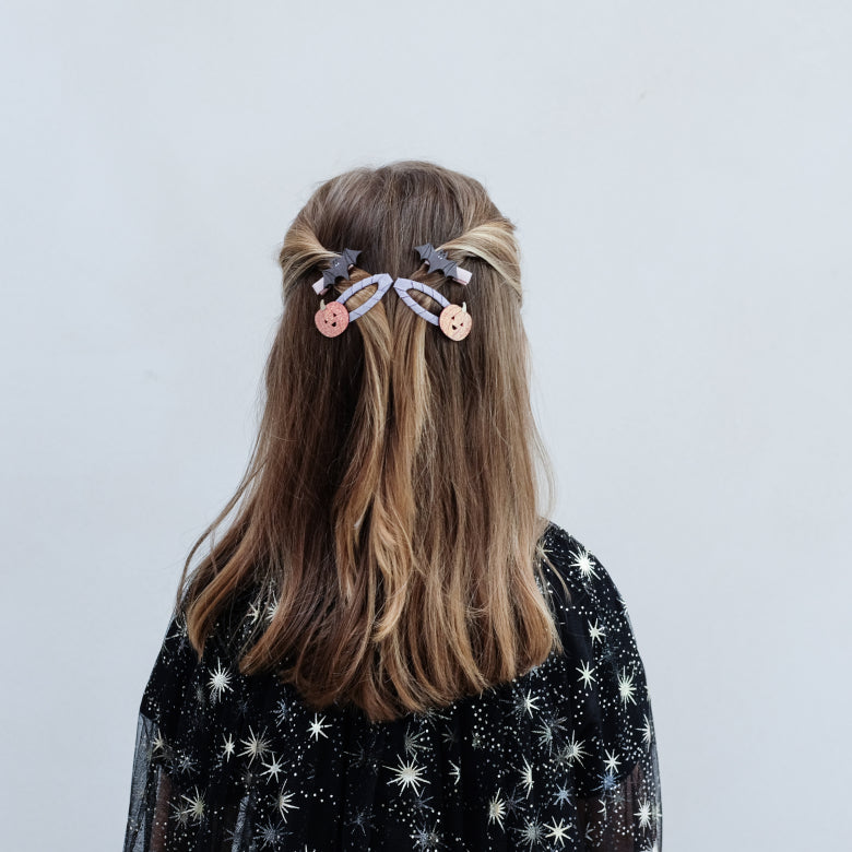 Mimi & Lula-PUMPKIN & BAT CLIP SET
