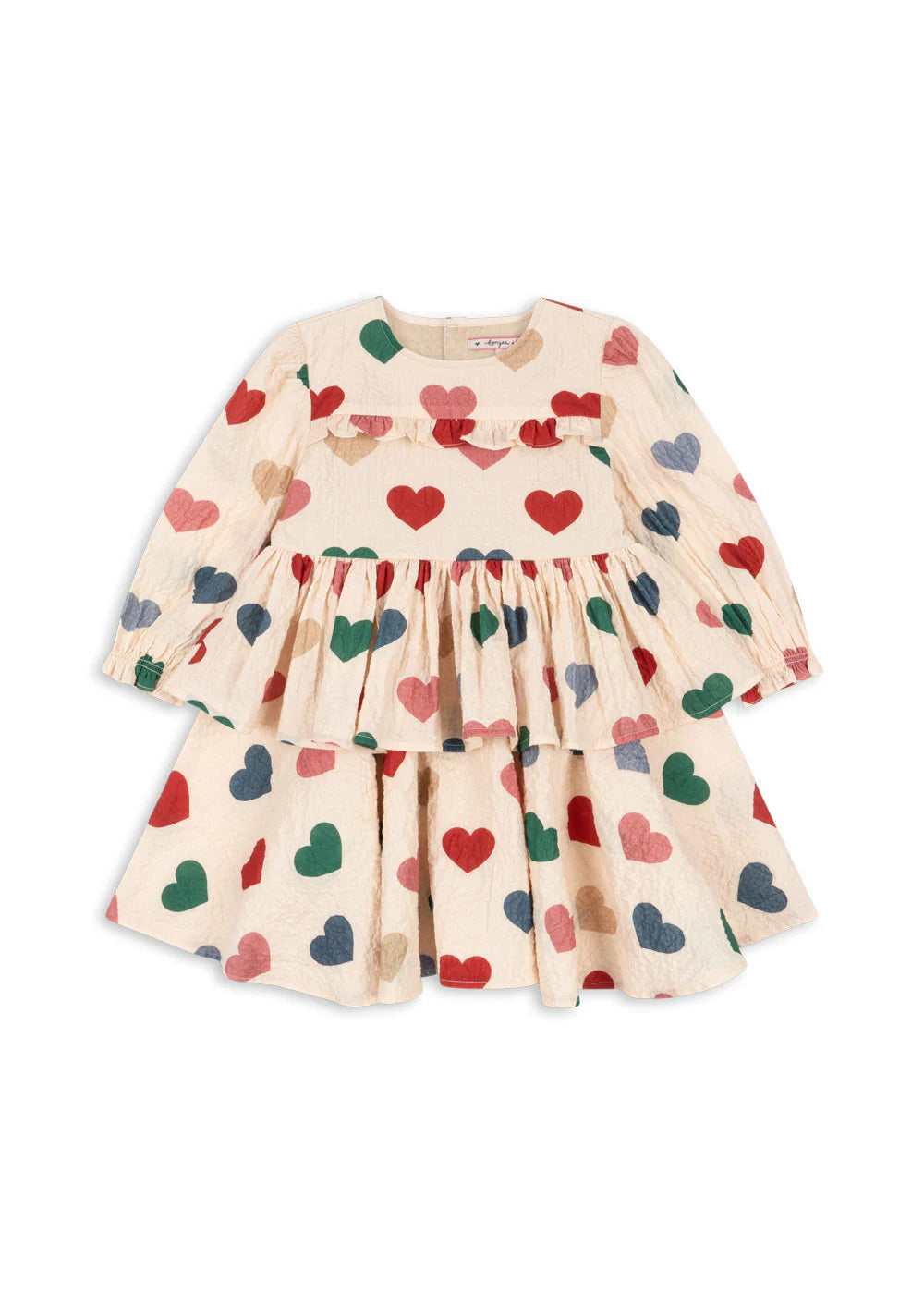 ELIN FRILL DRESS GOTS BON COEUR COLORE FRAPPE