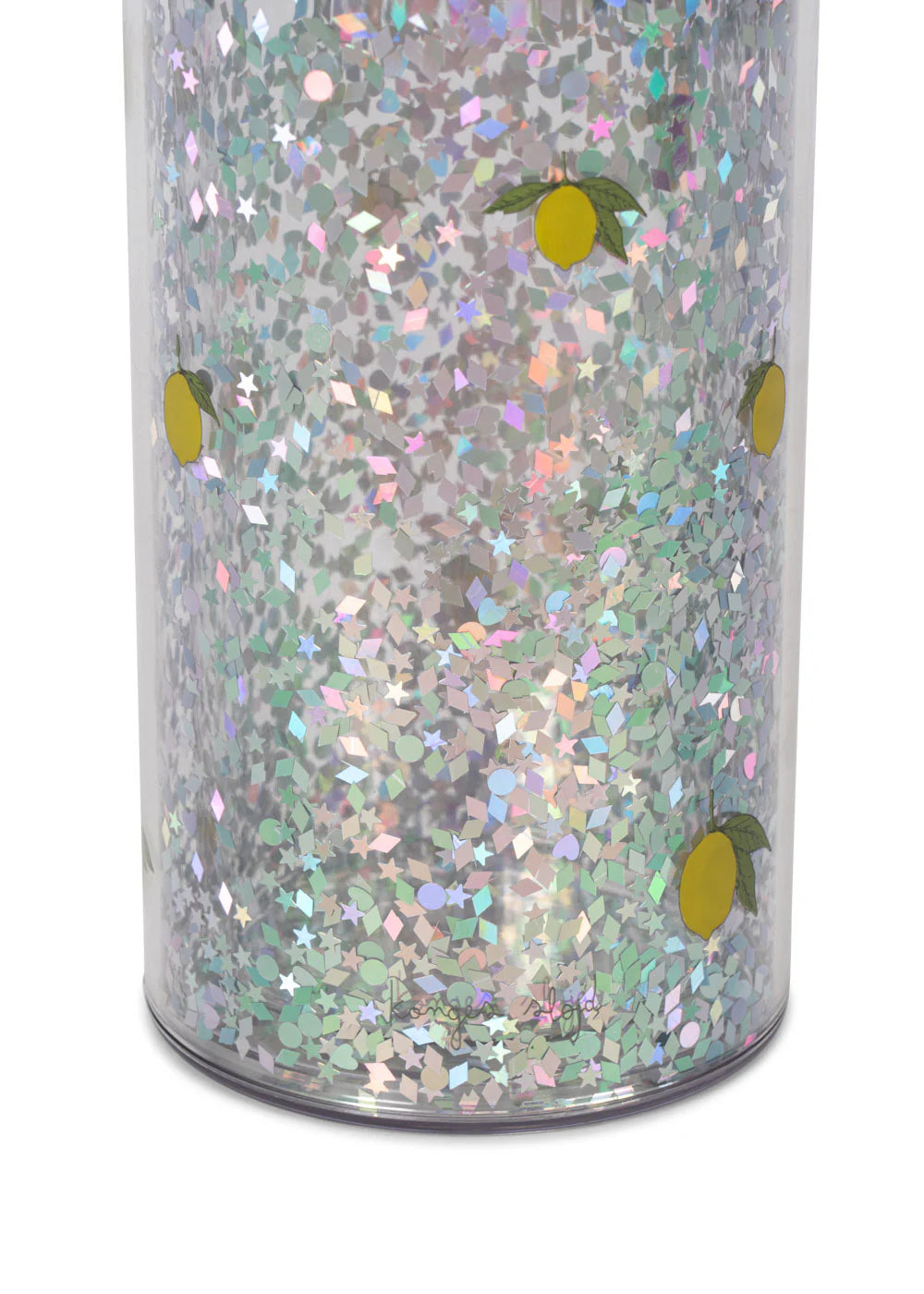 GLITTER BOTTLE - LEMON