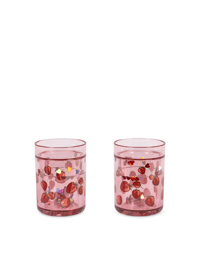 Konges Sloejd-2 PACK GLITTER CUPS-FRAGOLA