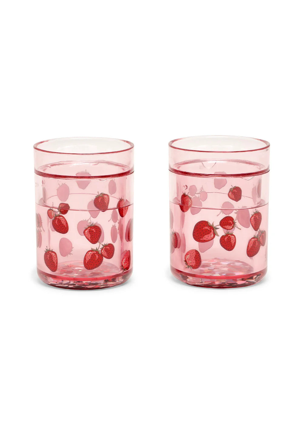 Konges Sloejd-2 PACK GLITTER CUPS-FRAGOLA