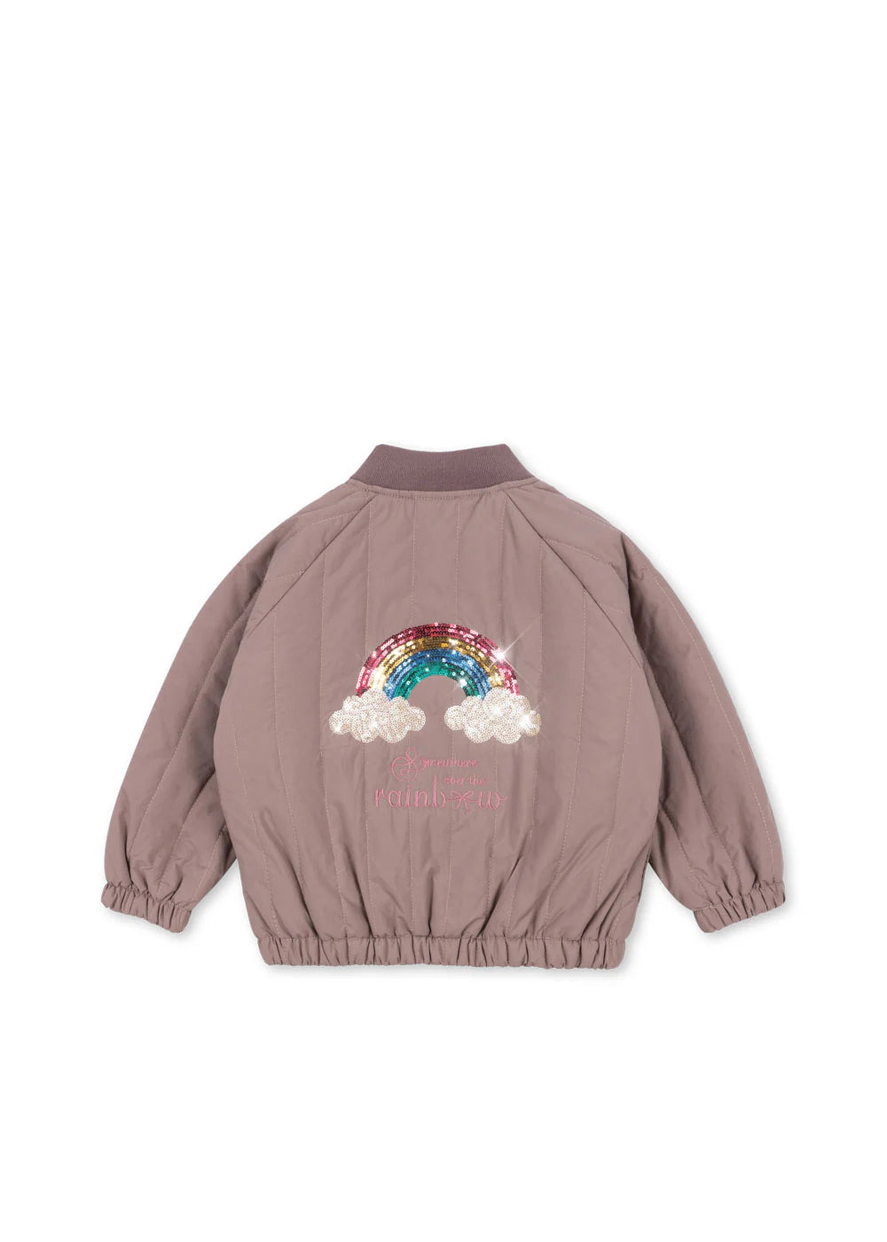 Konges Sloejd-JUNO SEQUIN BOMBER JACKET-TWILIGHT MAUVE