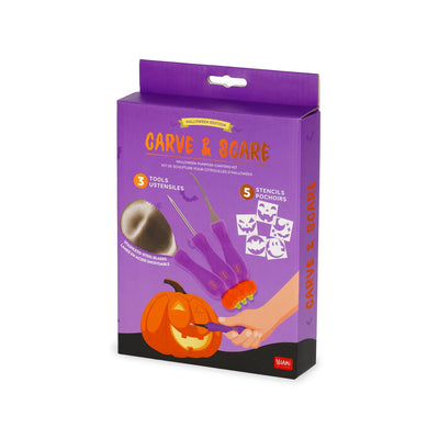 Legami Halloween -Kürbisschnitzset - Carve & Scare