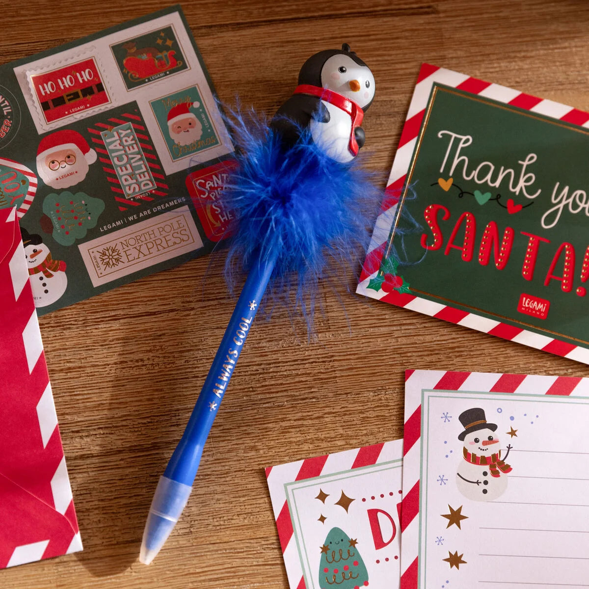 Leuchtender Kugelschreiber - Penguin - Writing is Magic